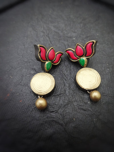Abinaya Multi Color Terracotta Necklace Set