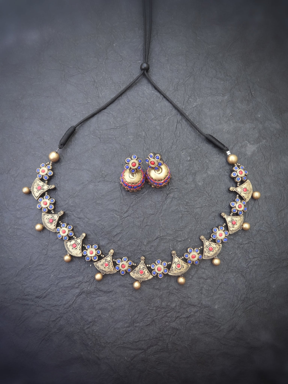 Chandrika Multi Color Terracotta Necklace Set