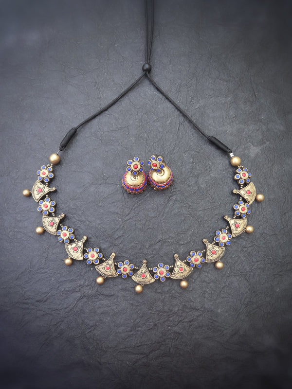 Chandrika Multi Color Terracotta Necklace Set