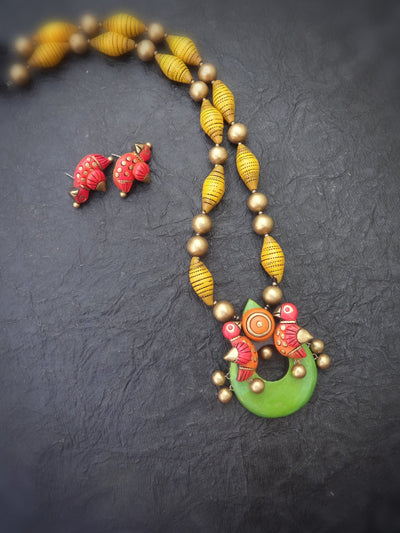 Janani Multi Color Terracotta Choker Set