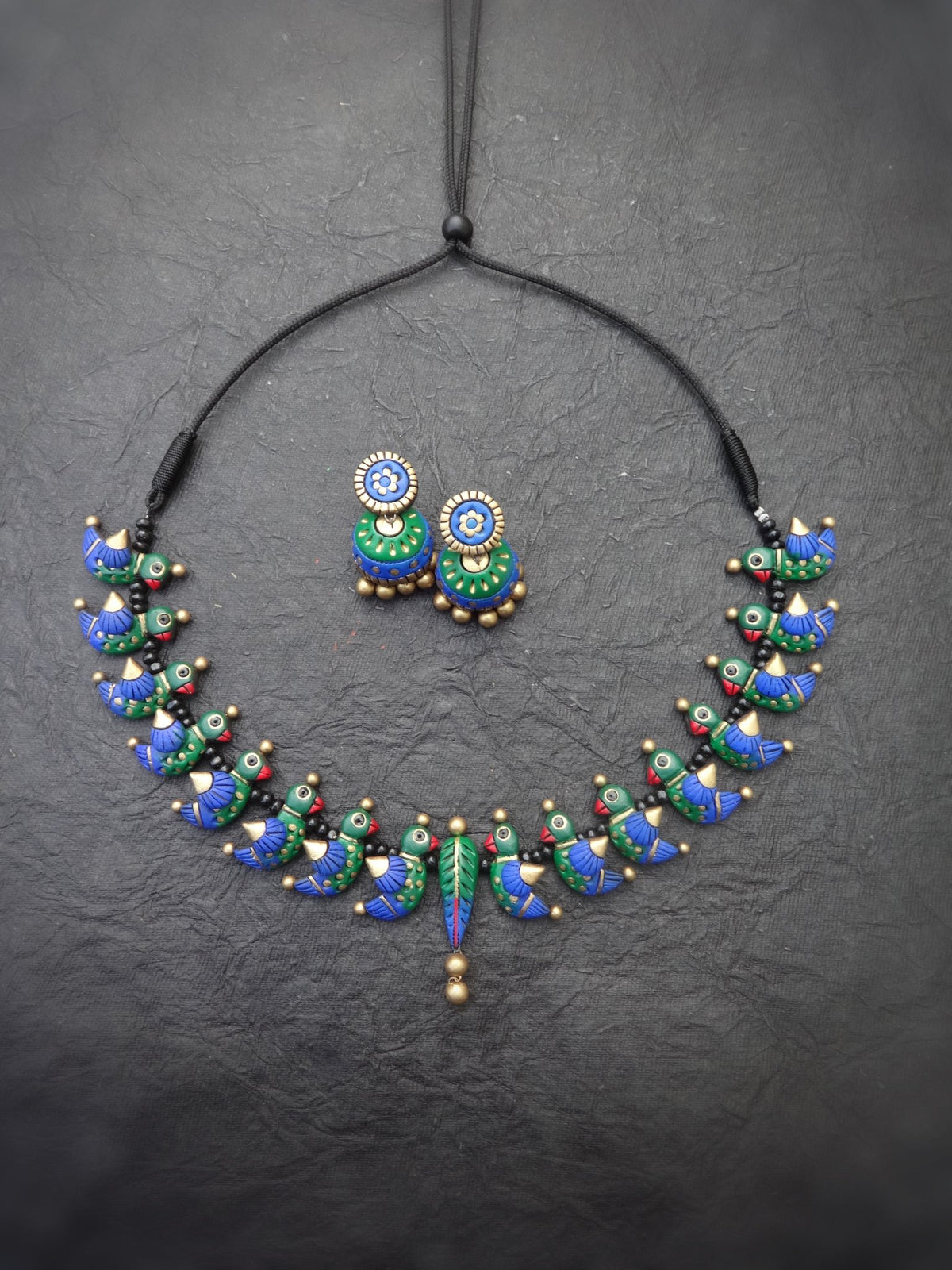 Jhansi Multi Color Terracotta Choker Set