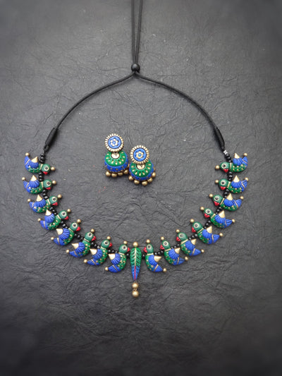 Jhansi Multi Color Terracotta Choker Set