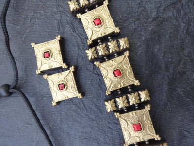 Jothi White & Gold Terracotta Choker Set - View 2
