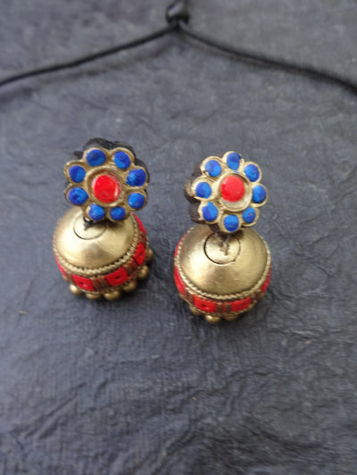 Latha Red & Gold Terracotta Necklace Set