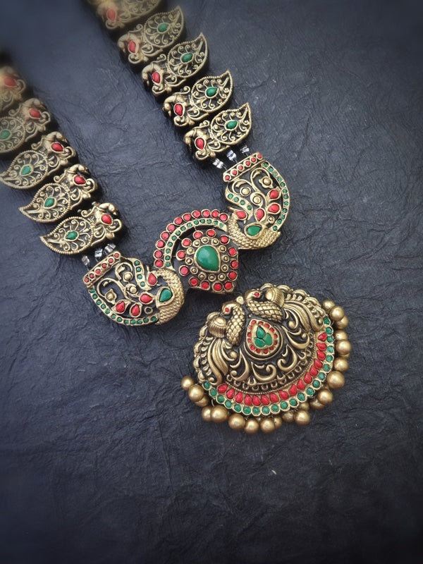 Madhura Multi Color Terracotta Necklace Set