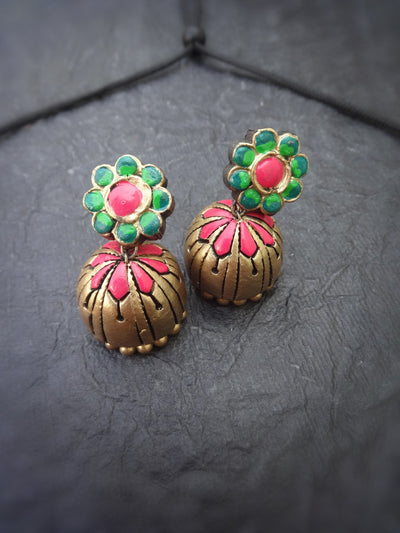 Nila Multi Color Terracotta Necklace Set