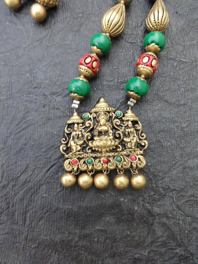 Thilaga Multi Color Terracotta Necklace Set