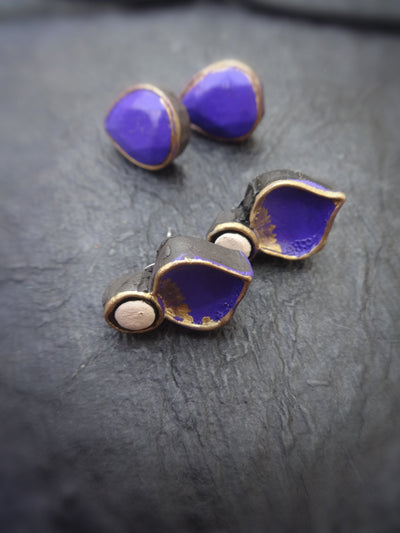 Vasantha Blue & Gold Terracotta Necklace Set