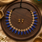 Padmini Blue & Gold Terracotta Necklace Set | Handcrafted Indian Jewelry