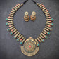 Indus Terracotta mangal— red & Gold Necklace Set
