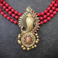 Indus Terracotta semmalar— red & Gold Necklace Set