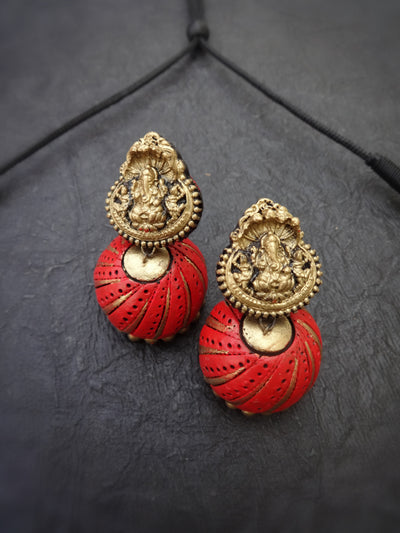Indus Terracotta Chithira — Multi Color Necklace Set