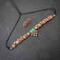 Indus Terracotta Aira — red & Gold Necklace Set
