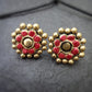 Indus Terracotta Aira — red & Gold Necklace Set