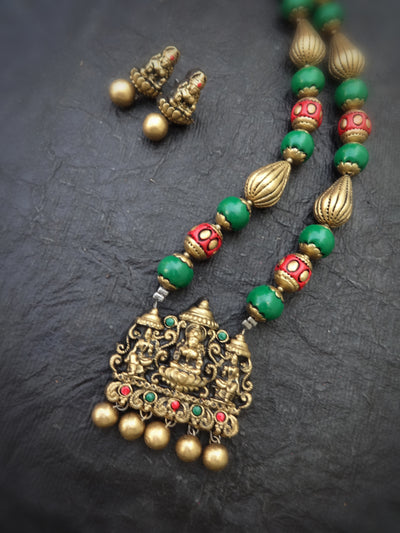 Indus Terracotta Thilaga — Multi Color Necklace Set