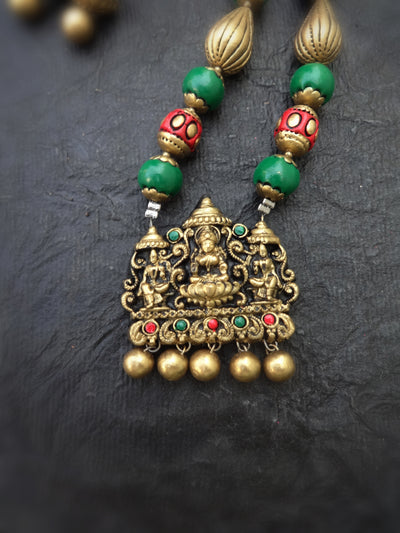 Indus Terracotta Thilaga — Multi Color Necklace Set