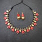 Indus Terracotta Nachiyar— red & Gold Necklace Set