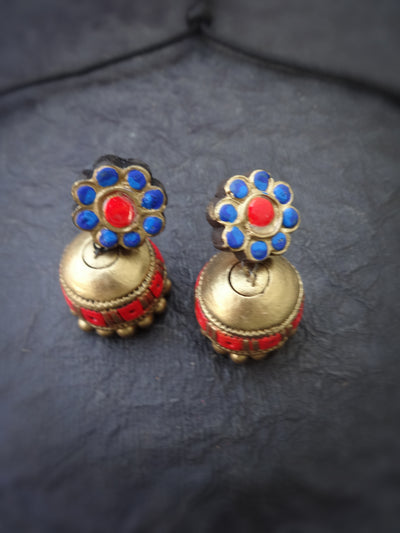 Indus Terracotta Latha — Red & Gold Necklace Set