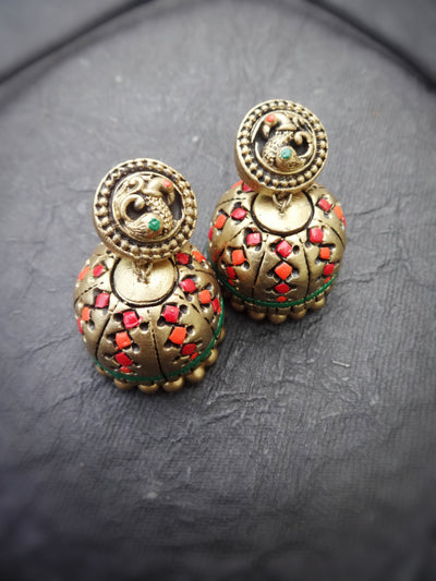 Indus Terracotta Ponni — Antique Gold Necklace Set