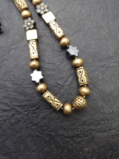 Usha — Antique Gold Accessory Set | Handcrafted Terracotta Jewelry