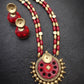 Indus Terracotta Pooni— red & Gold Necklace Set